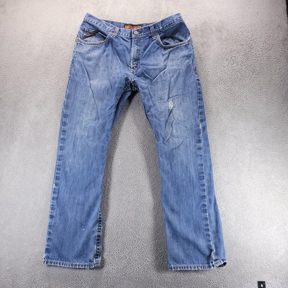 Ariat Work FR M4 Boot Jeans Mens 38x31 Blue Relaxed Bootcut Flame Resistant